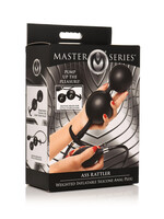XR Brands Master Series Master Series Ass Rattler Weighted Inflatable Silicone Anal Plug