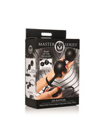 XR Brands Master Series Master Series Ass Rattler Weighted Inflatable Silicone Anal Plug