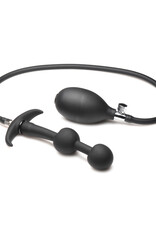 XR Brands Master Series Master Series Ass Rattler Weighted Inflatable Silicone Anal Plug