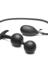 XR Brands Master Series Master Series Ass Rattler Weighted Inflatable Silicone Anal Plug