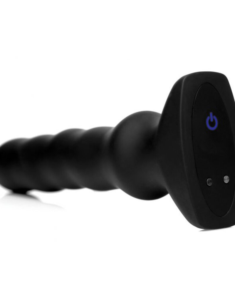 XR Brands Thunder Plugs Thunder Plugs Silicone Vibrating & Squirming Plug With Remote Control
