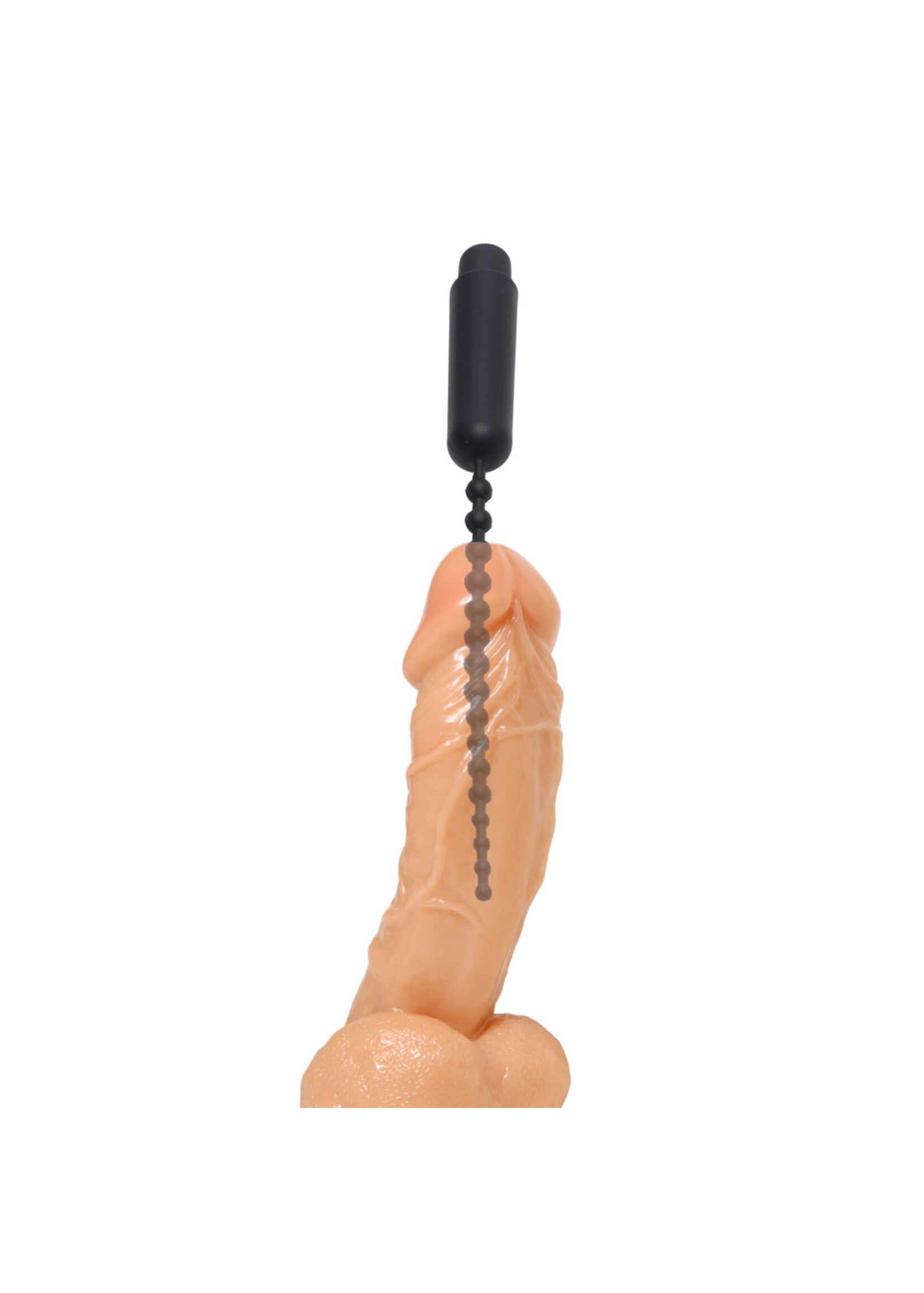 Master Series Dark Rod Vibrating Beaded Silicone Sound