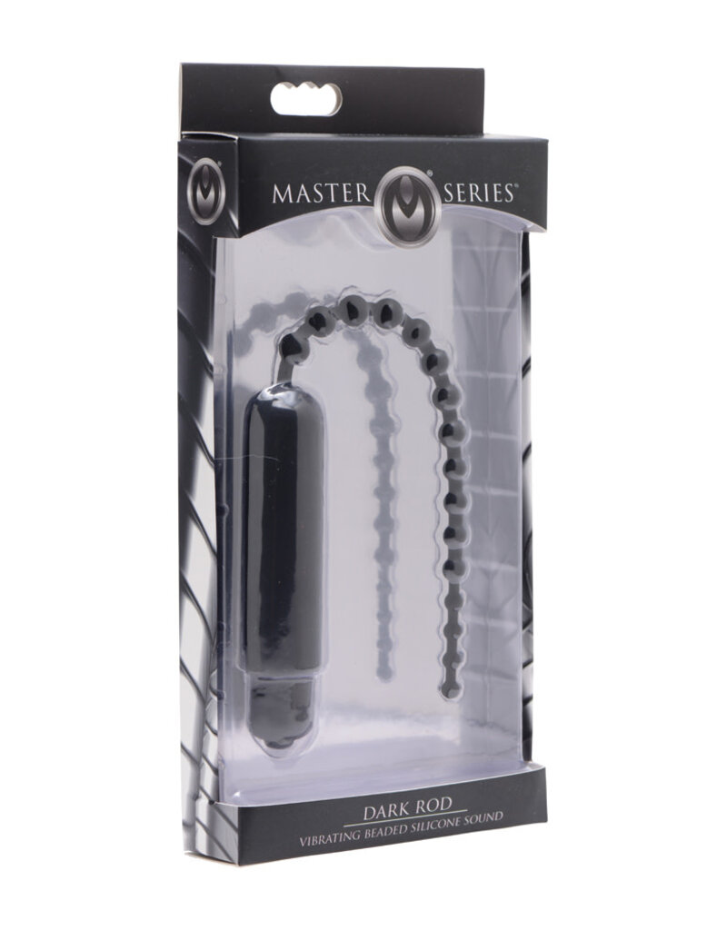 Master Series Dark Rod Vibrating Beaded Silicone Sound