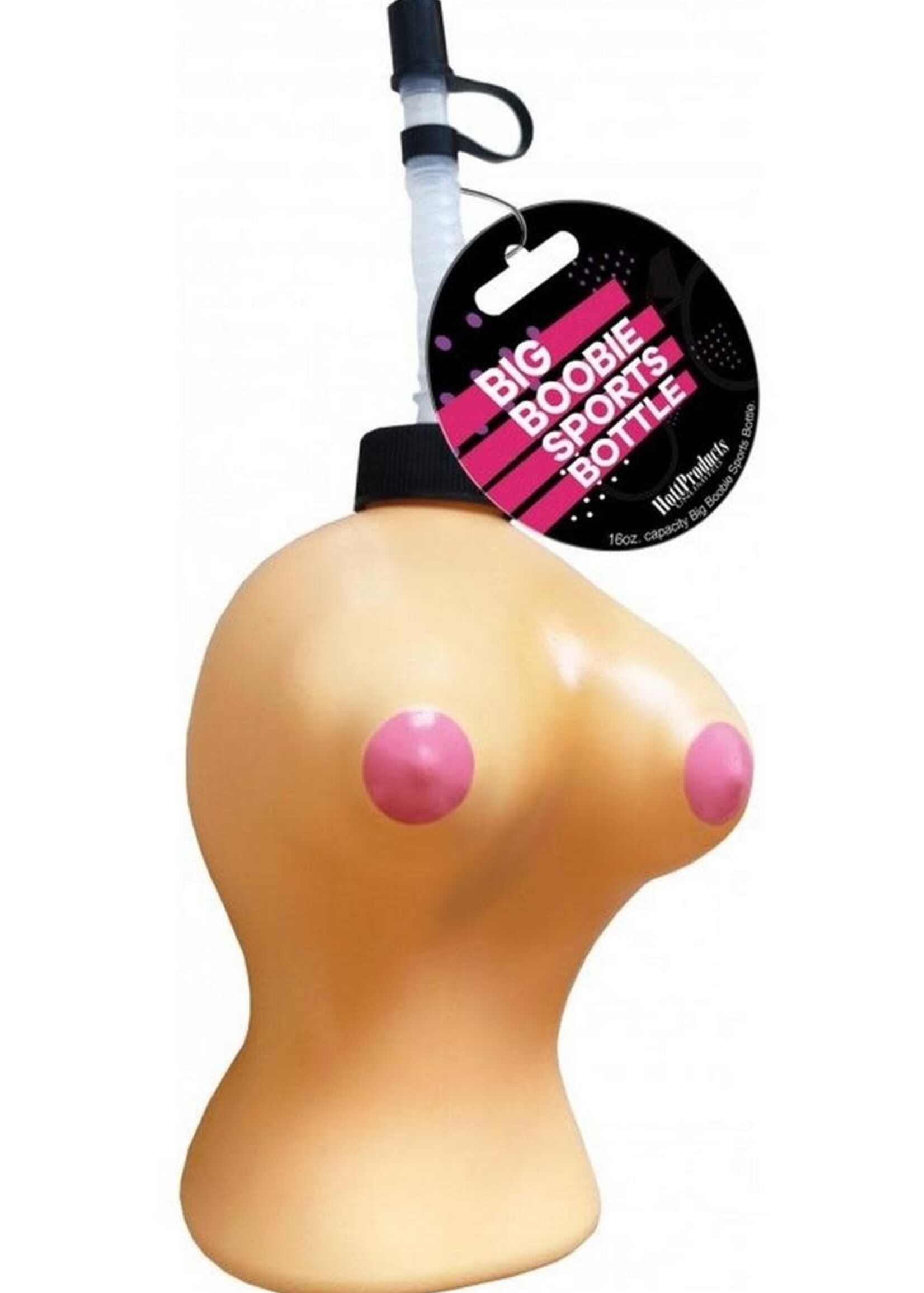 HOTT PRODUCTS Big Boobie Sports Bottle 16oz - Vanilla
