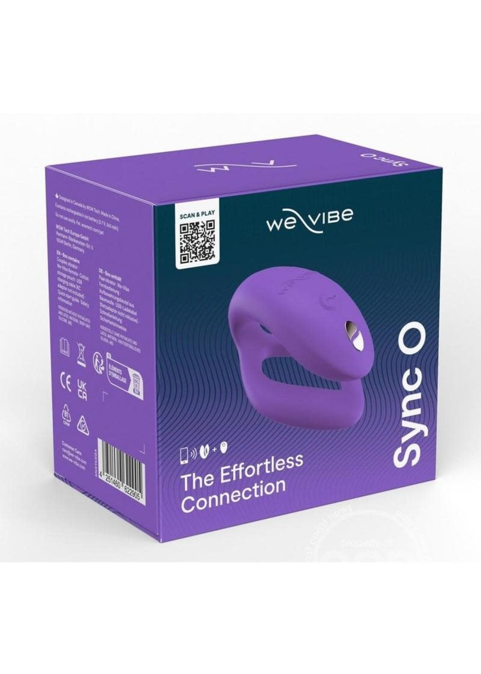 We-Vibe We-Vibe Sync O Rechargeable Silicone Couples Vibrator with Remote Control