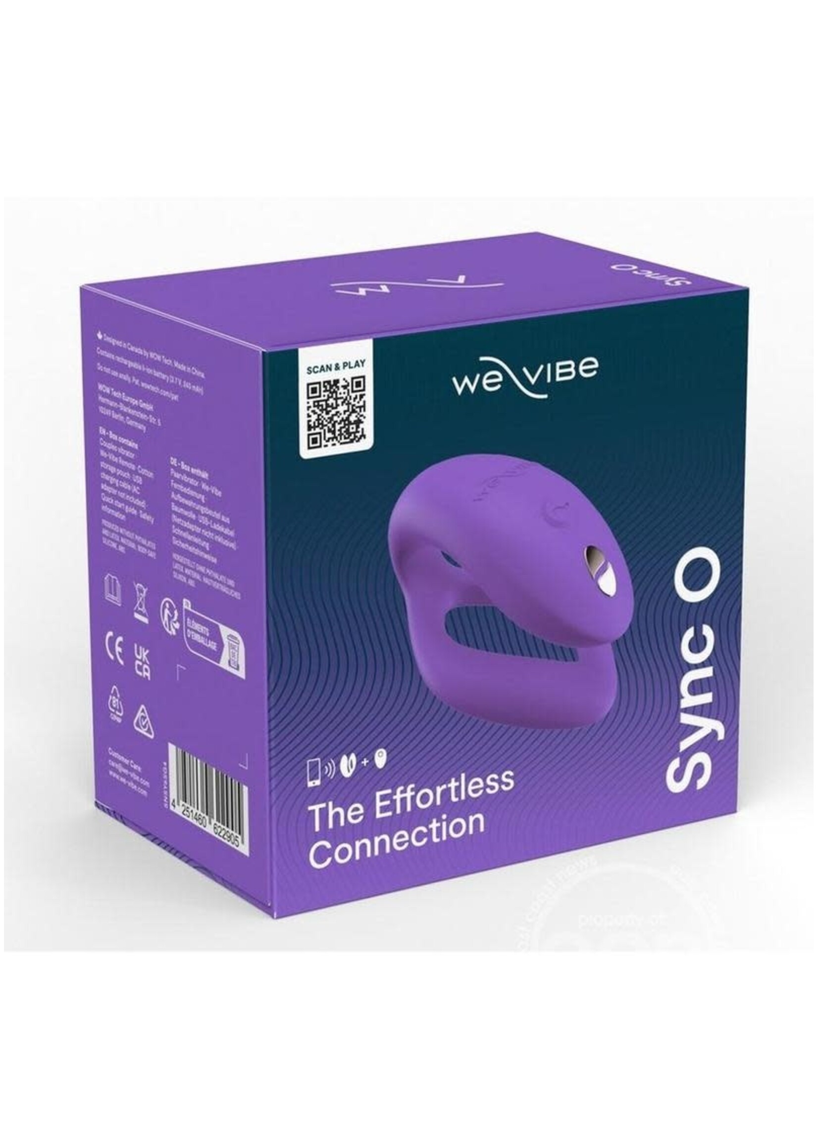We-Vibe We-Vibe Sync O Rechargeable Silicone Couples Vibrator with Remote Control