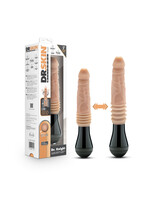 Blush Novelties Dr. Skin Silicone - Dr. Knight - Thrusting Gyrating Vibrating Dildo - Beige