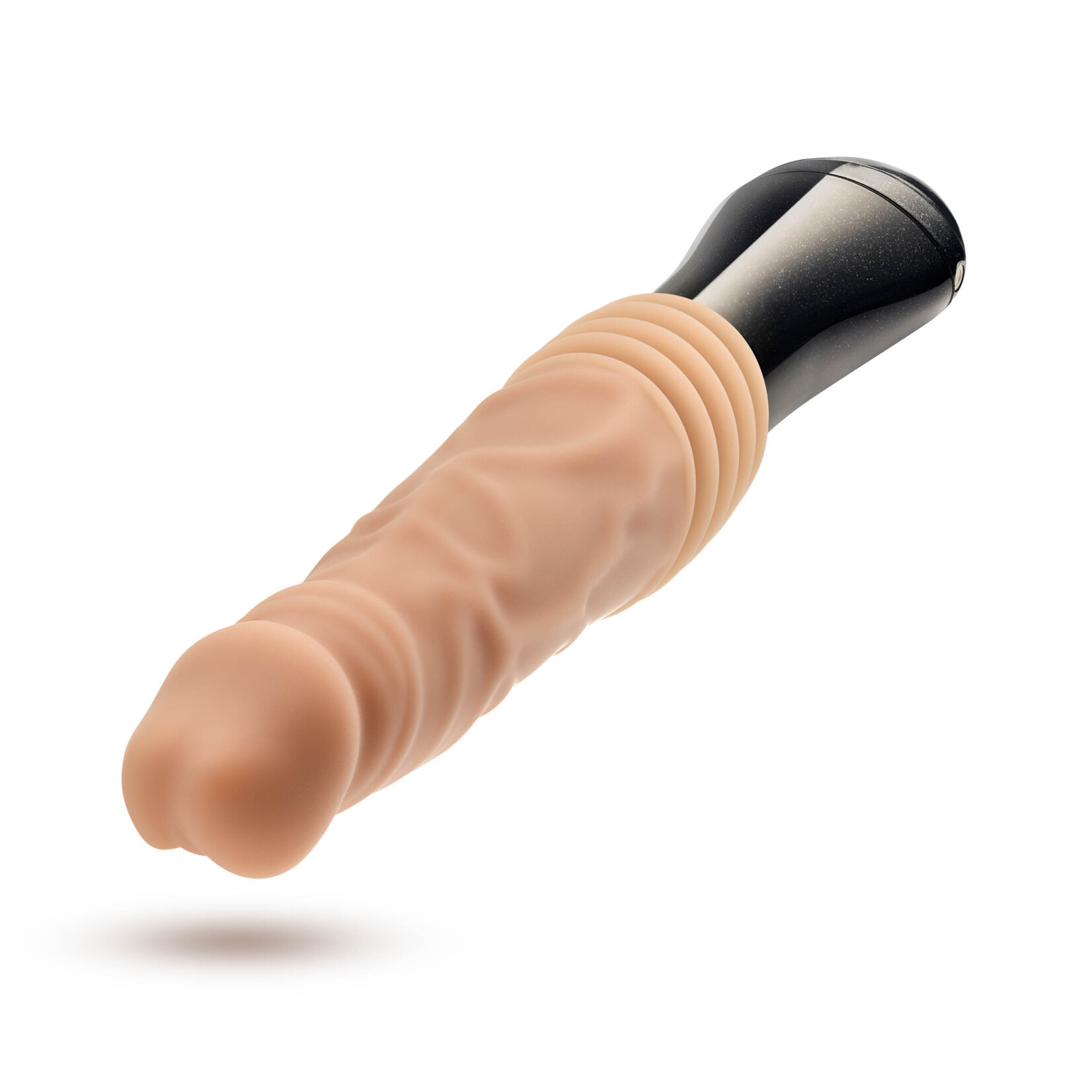 Blush Novelties Dr. Skin Silicone - Dr. Knight - Thrusting Gyrating Vibrating Dildo - Beige