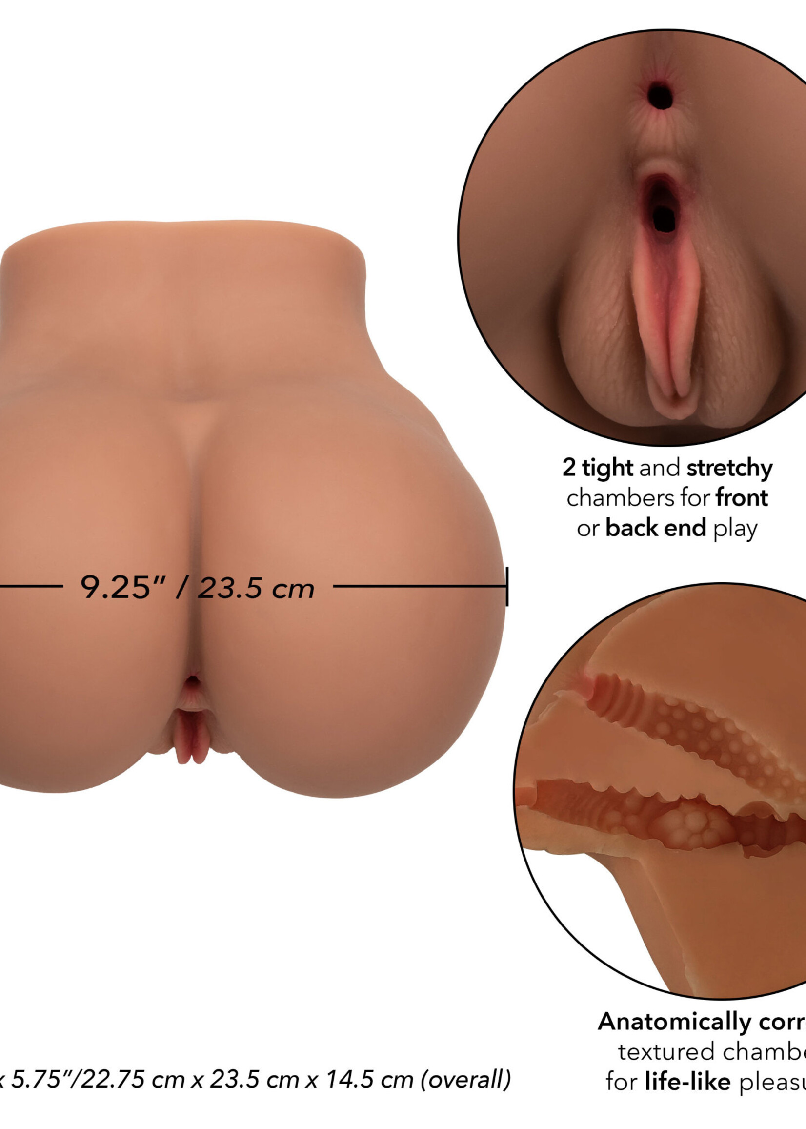 Calexotics Stroke It BBL Booty Masturbator - Anal - Chocolate