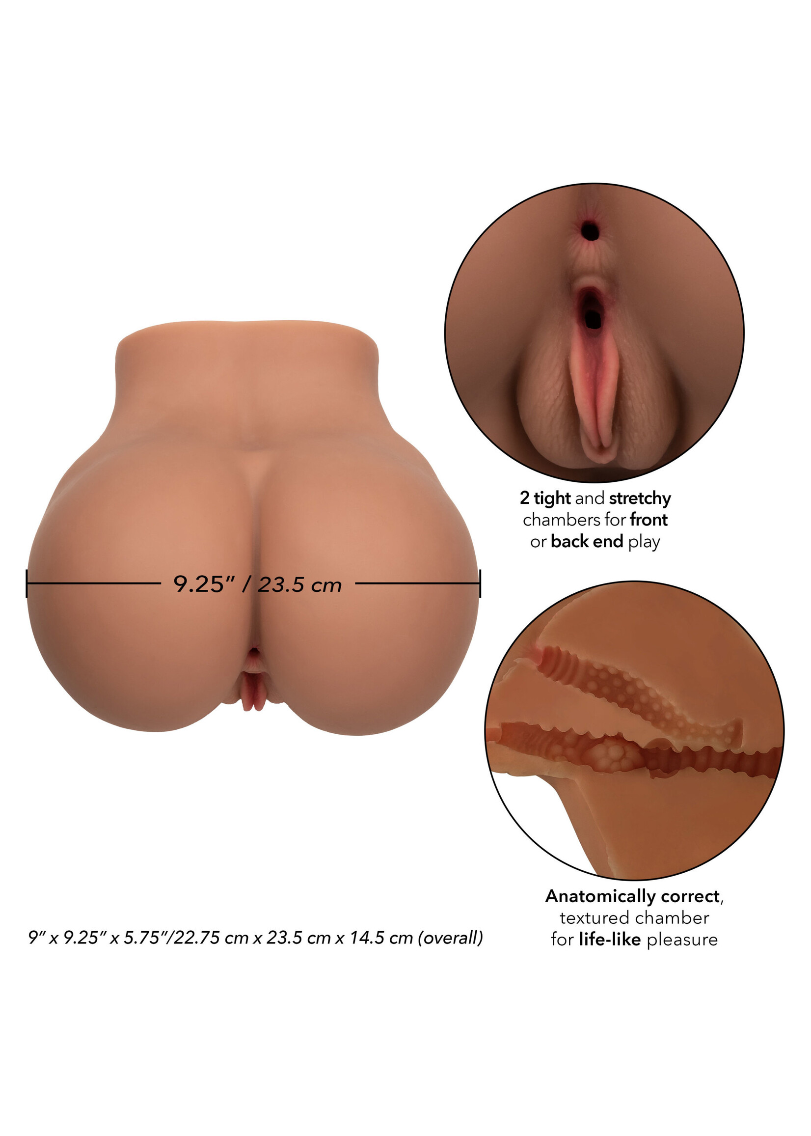 Calexotics Stroke It BBL Booty Masturbator - Anal - Chocolate