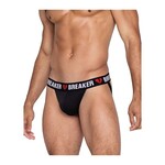Roma Costumes Heartbreaker Jockstrap w/Contoured Pouch & Elastic Rear Straps - Black/Red