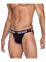 Roma Costumes Heartbreaker Jockstrap w/Contoured Pouch & Elastic Rear Straps - Black/Red