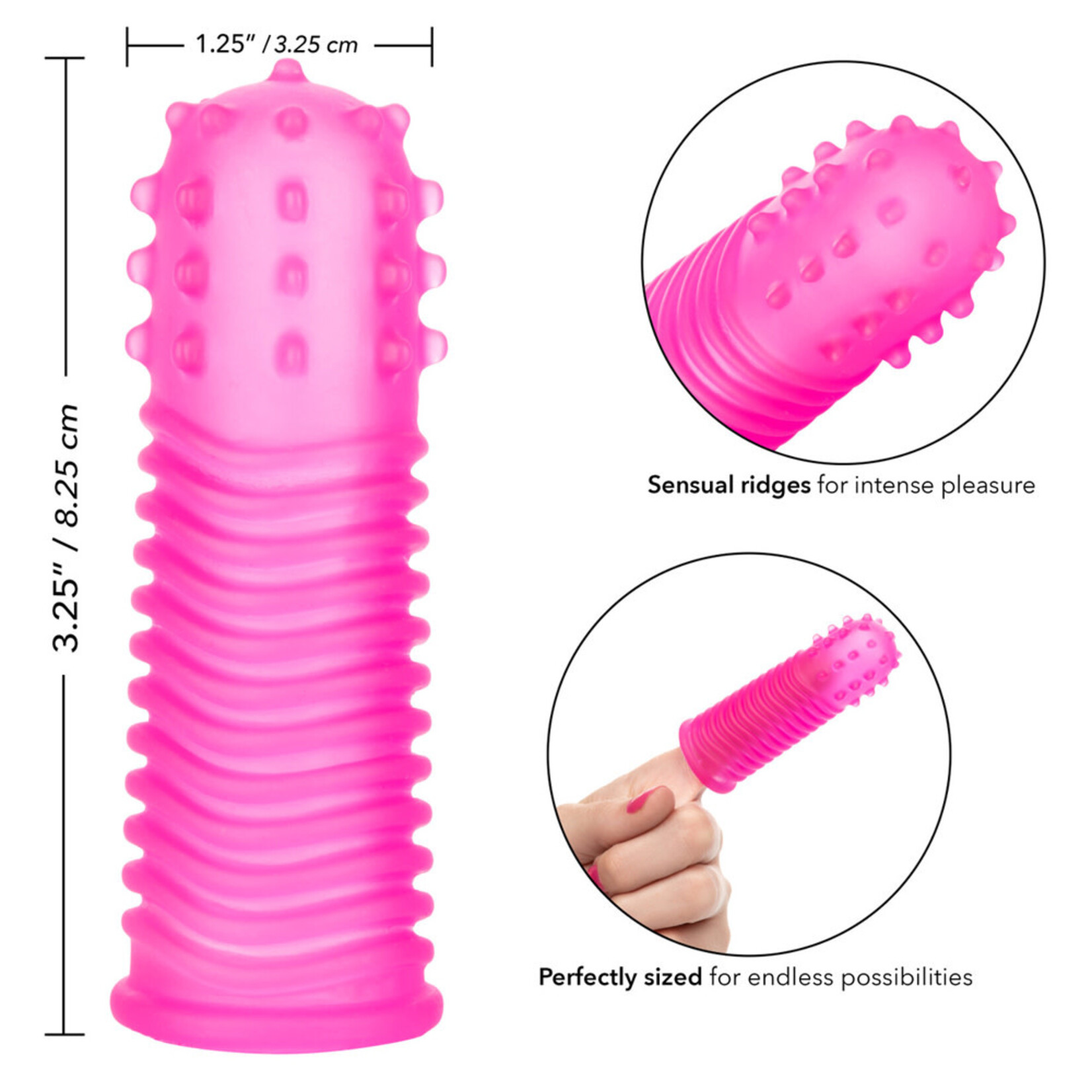 California Exotic Novelties Intimate Play Finger Tingler - Pink