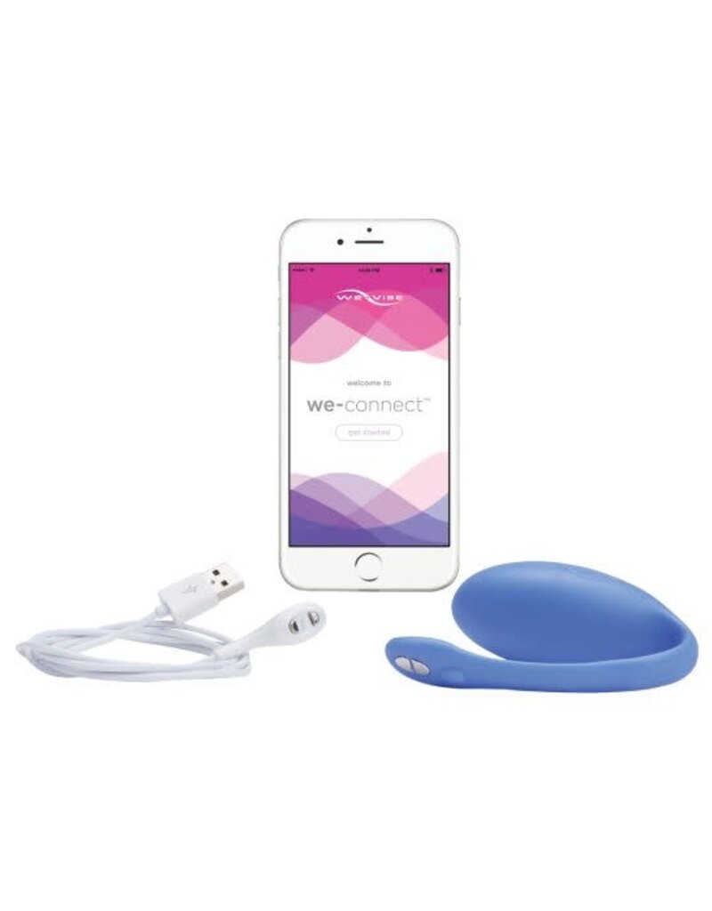 We-Vibe We Vibe Jive Silicone USB Rechargeable Couples Vibrator Bluetooth Controlled Waterproof Blue