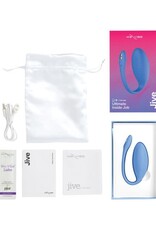 We-Vibe We Vibe Jive Silicone USB Rechargeable Couples Vibrator Bluetooth Controlled Waterproof Blue
