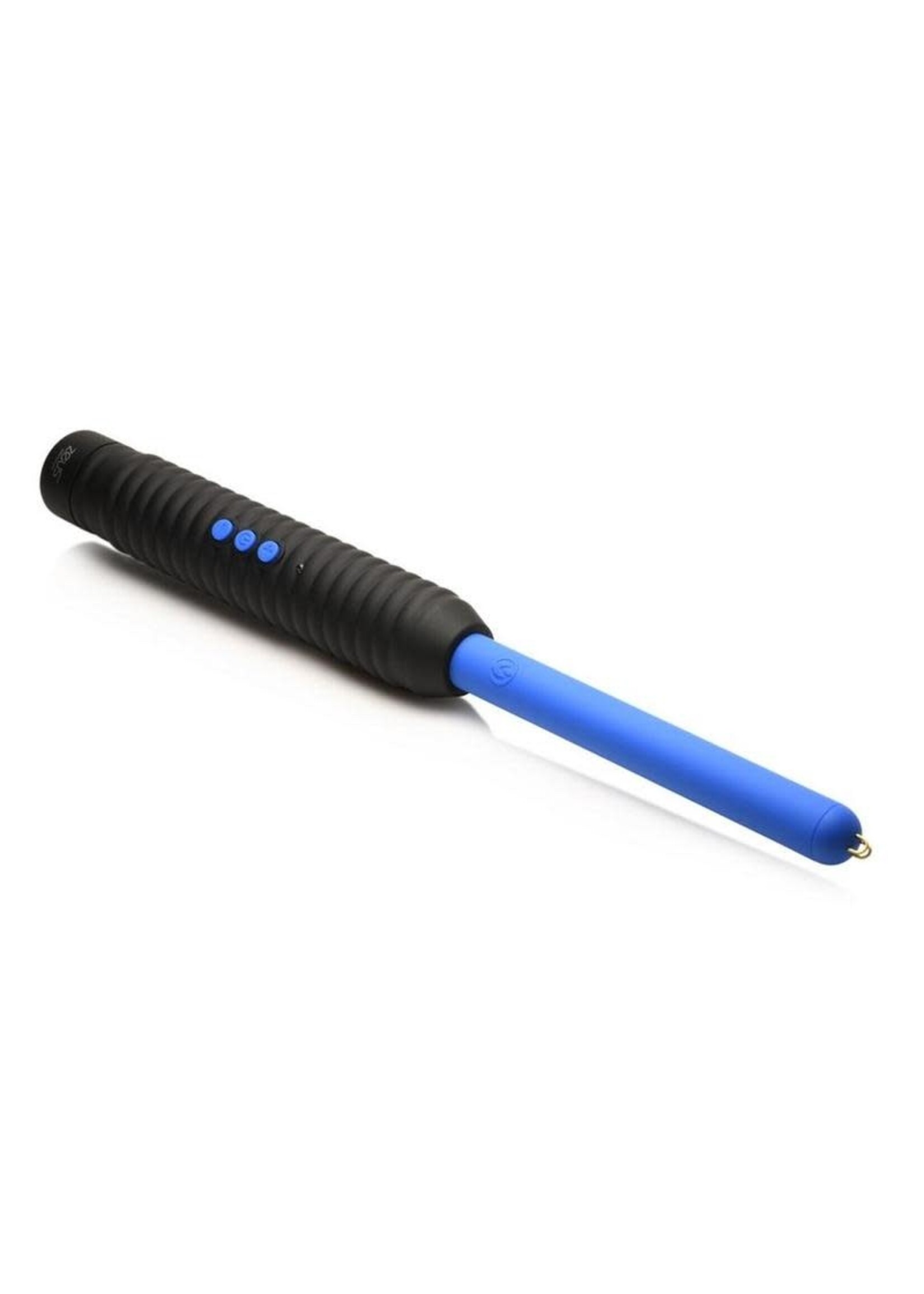 XR Brands Zeus Electrosex Zeus Electrosex Shock Rod E-Stim Zapping Wand - Blue/Black