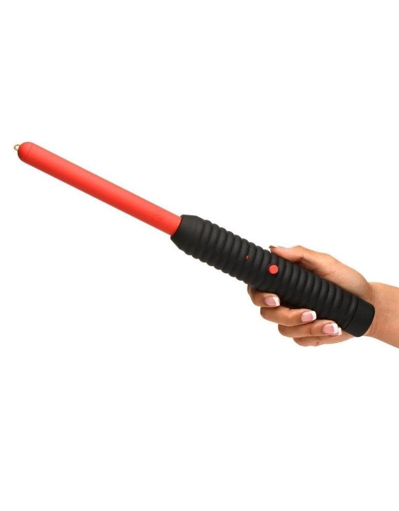 XR Brands Zeus Electrosex Master Series Spark Rod Zapping Wand - Red/Black