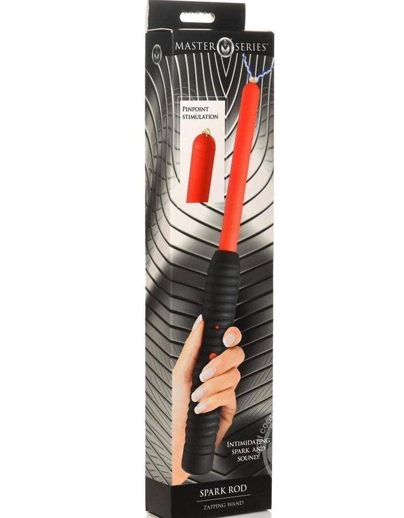 XR Brands Zeus Electrosex Master Series Spark Rod Zapping Wand - Red/Black