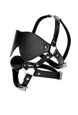 XR Brands Strict Blindfold Harness + Ball Gag XR Brands Strict Blindfold Harness + Ball Gag