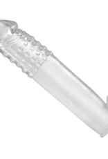 XR Brands Size Matters Clear Sensations Penis Extender Vibro Sleeve With Bullet