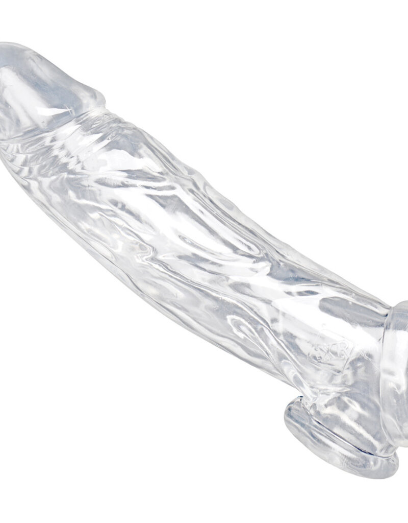 XR Brands Size Matters Realistic Clear Penis Enhancer and Ball Stretcher