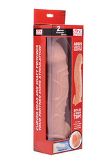 XR Brands Size Matters Size Matters Penis Extender Sleeve 2in - Vanilla