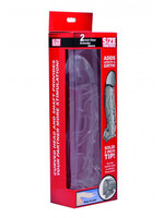 XR Brands Size Matters Size Matters Penis Extender Sleeve 2in - Clear