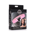 XR Brands Master Series Master Series Heart Choker Necklace - Pink