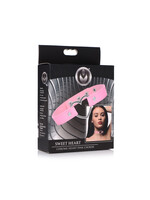 XR Brands Master Series Master Series Heart Choker Necklace - Pink