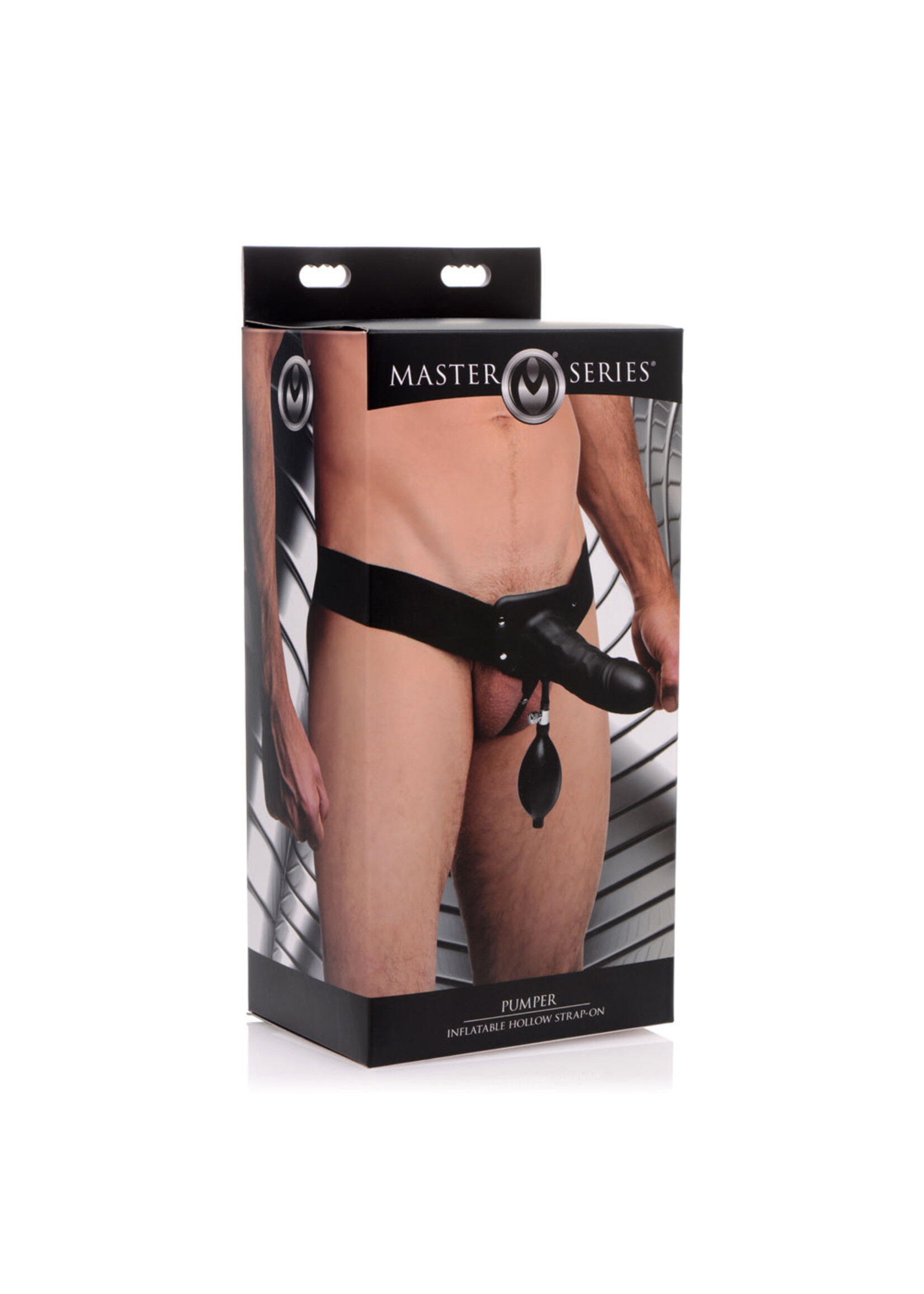 XR Brands Master Series Pumper Inflatable Hollow Strap On