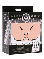 XR Brands Master Series Spread - Labia Spreader Straps - Black