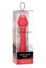 XR Brands inmi Inmi Bloomgasm Suction Rose Vibrator Rechargeable Clit Stimulator - Red