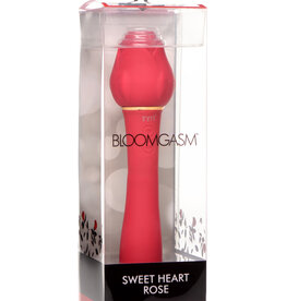 XR Brands inmi Inmi Bloomgasm Suction Rose Vibrator Rechargeable Clit Stimulator - Red