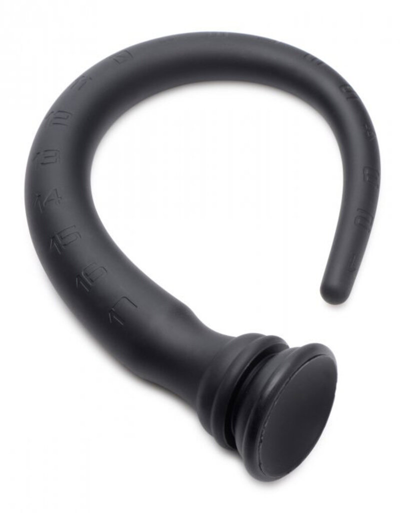XR Brands Hosed Hosed Tapered Silicone Hose Flexible Anal Play 18in - Black