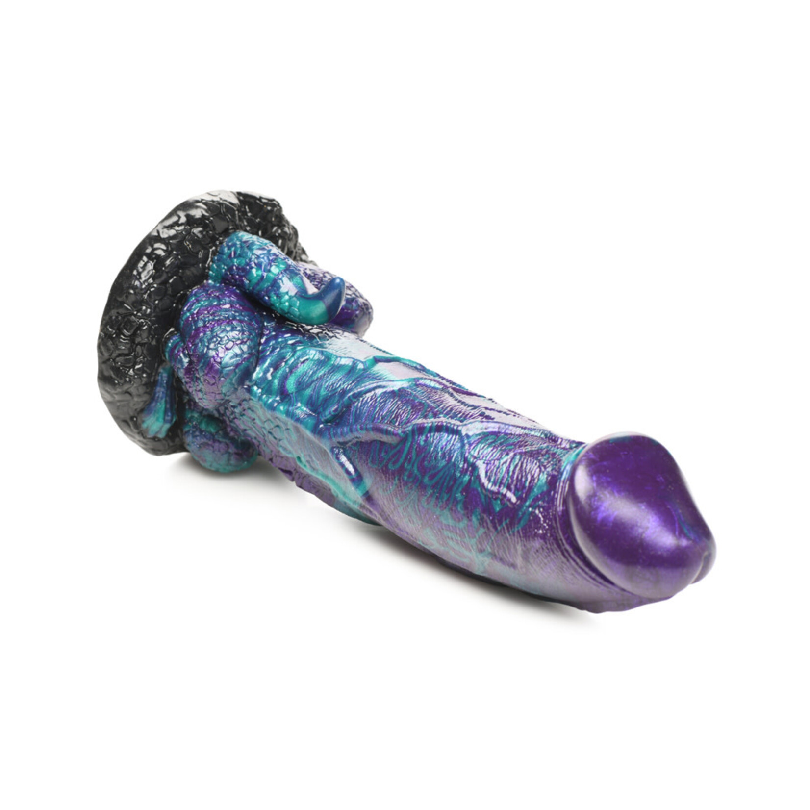 XR Brands Creature Cocks Creature Cocks Dino Dick Silicone Dildo - XL Multi Color
