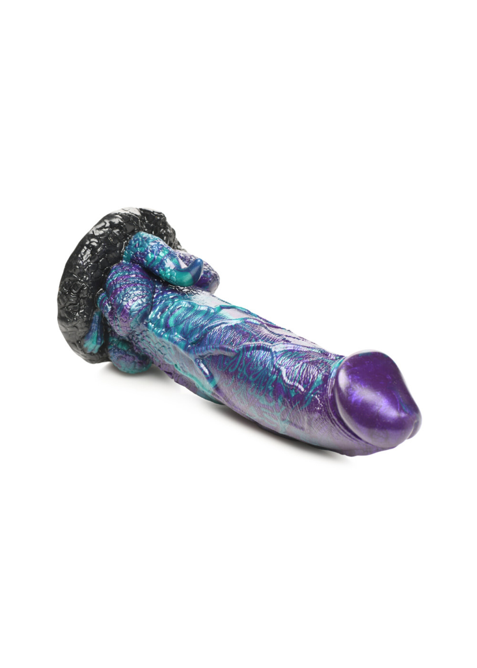 XR Brands Creature Cocks Creature Cocks Dino Dick Silicone Dildo - XL Multi Color