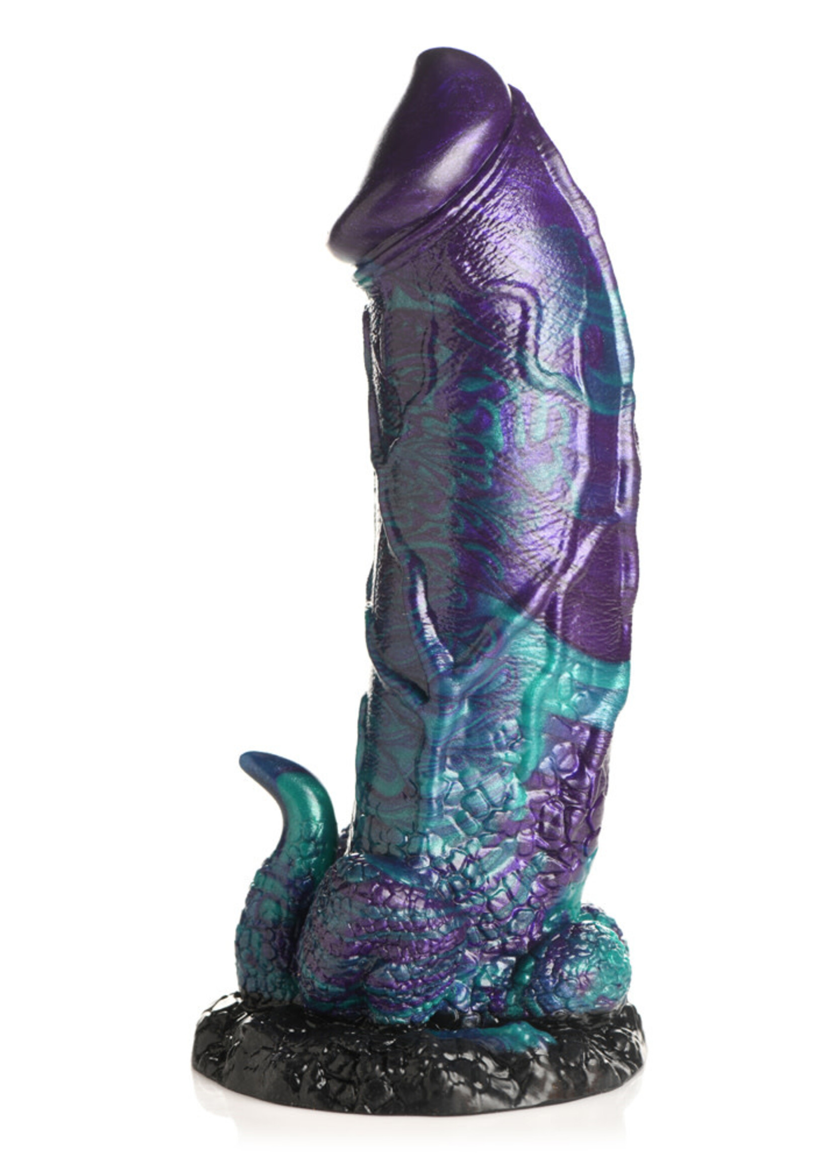 XR Brands Creature Cocks Creature Cocks Dino Dick Silicone Dildo - XL Multi Color