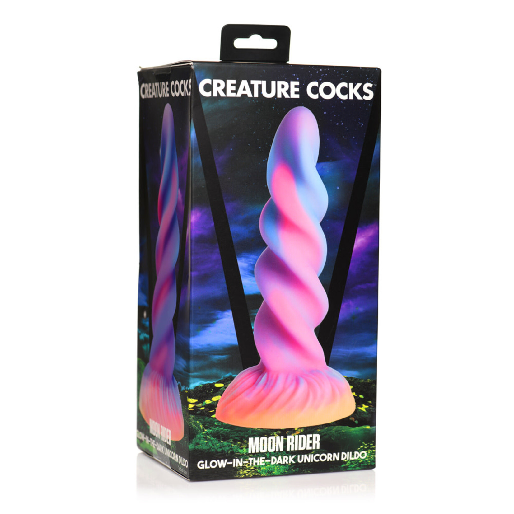 XR Brands Creature Cocks Creature Cocks Moon Rider Glow-In-The-Dark Unicorn Dildo