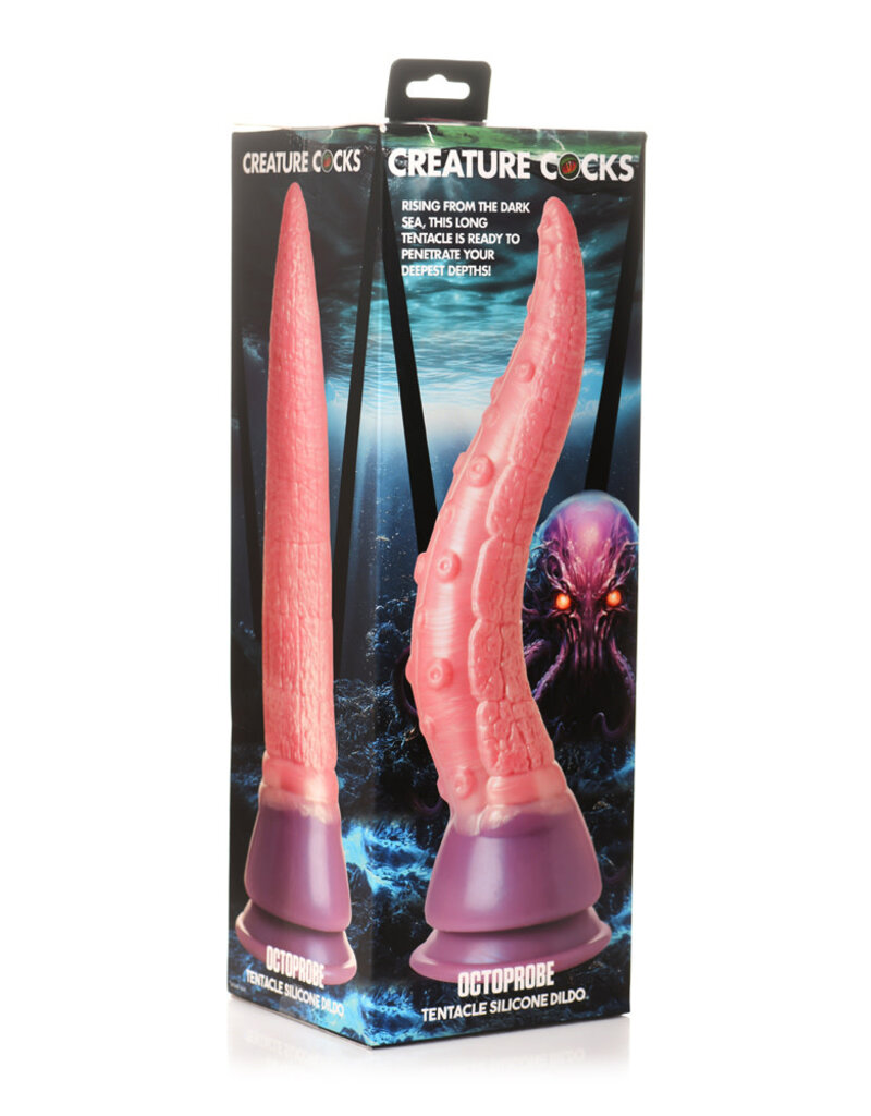 XR Brands Creature Cocks Creature Cocks Octoprobe Tentacle Silicone Dildo - Pink/Purple