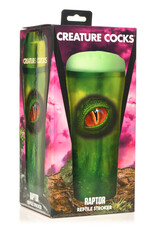 XR Brands Creature Cocks Raptor Reptile Stroker - Green