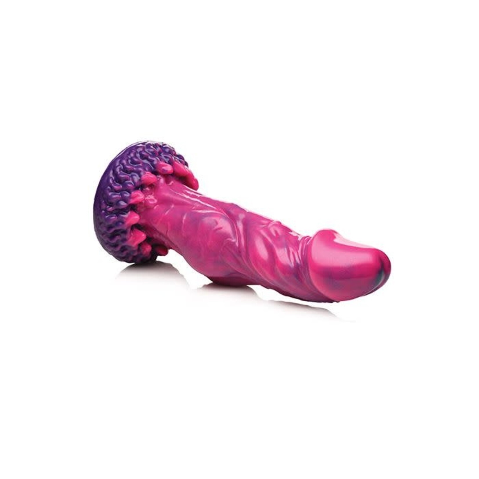 XR Brands Creature Cocks Creature Cocks Xenox Vibrating Silicone Dildo w/Remote - Pink/Purple