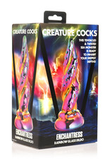 XR Brands Creature Cocks Creature Cocks Enchantress Rainbow Glass Dildo