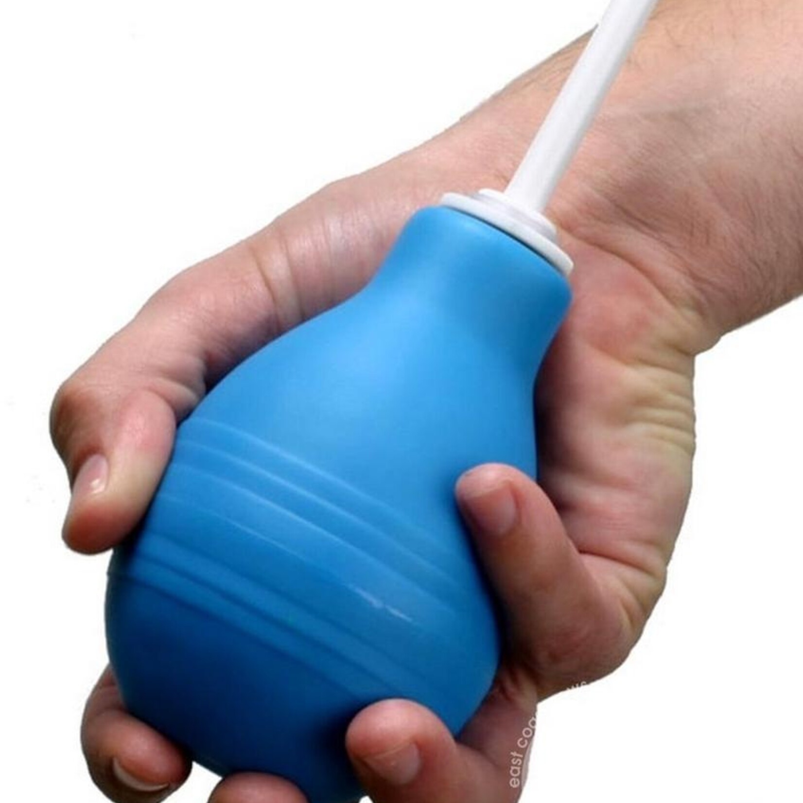 XR Brands Clean Stream Anal Clean Enema Bulb - Blue