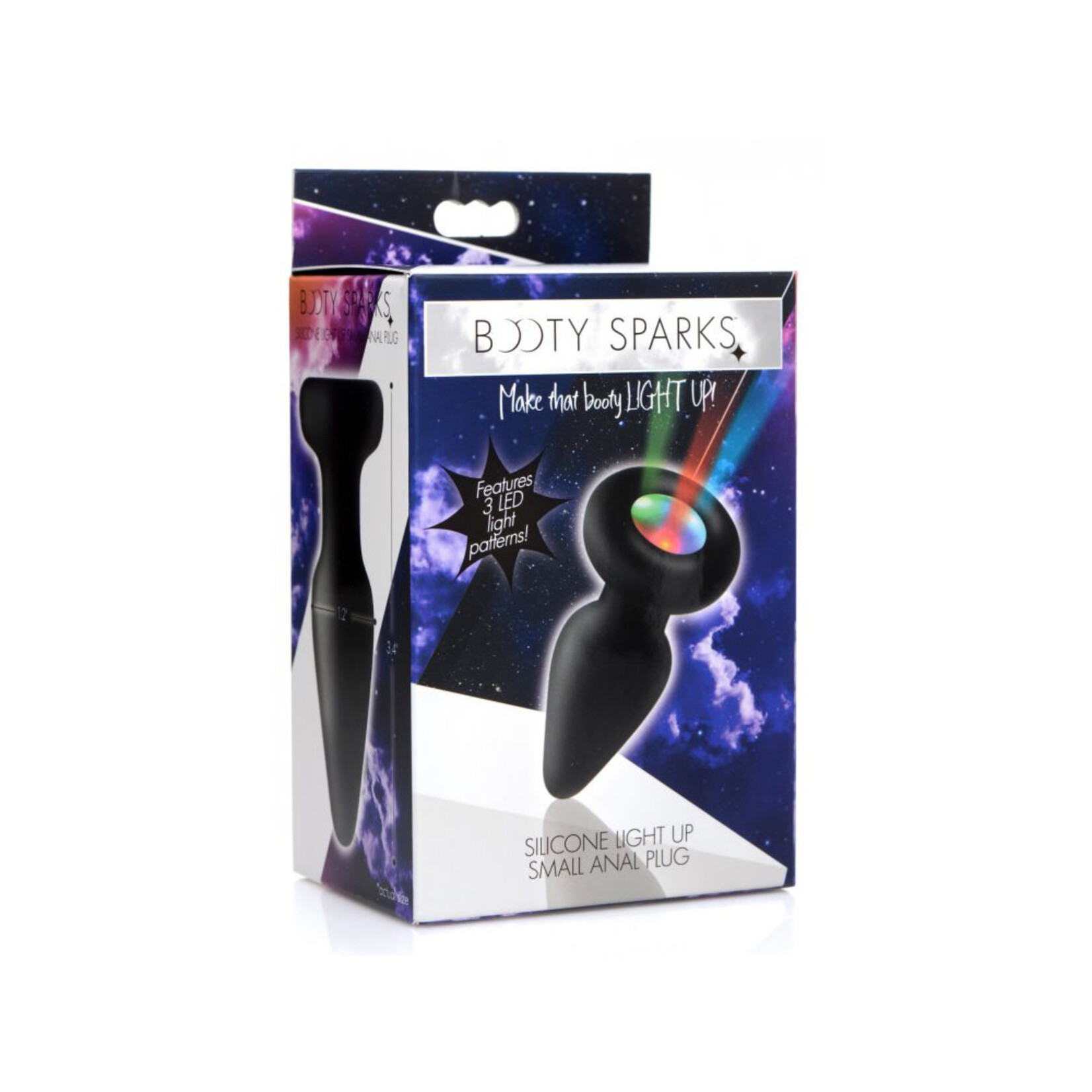 XR Brands Booty Sparks Booty Sparks Silicone Light-Up Anal Plug