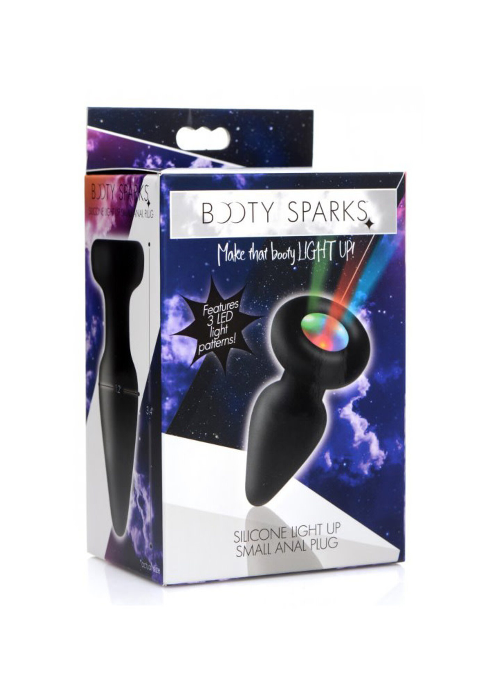 XR Brands Booty Sparks Booty Sparks Silicone Light-Up Anal Plug