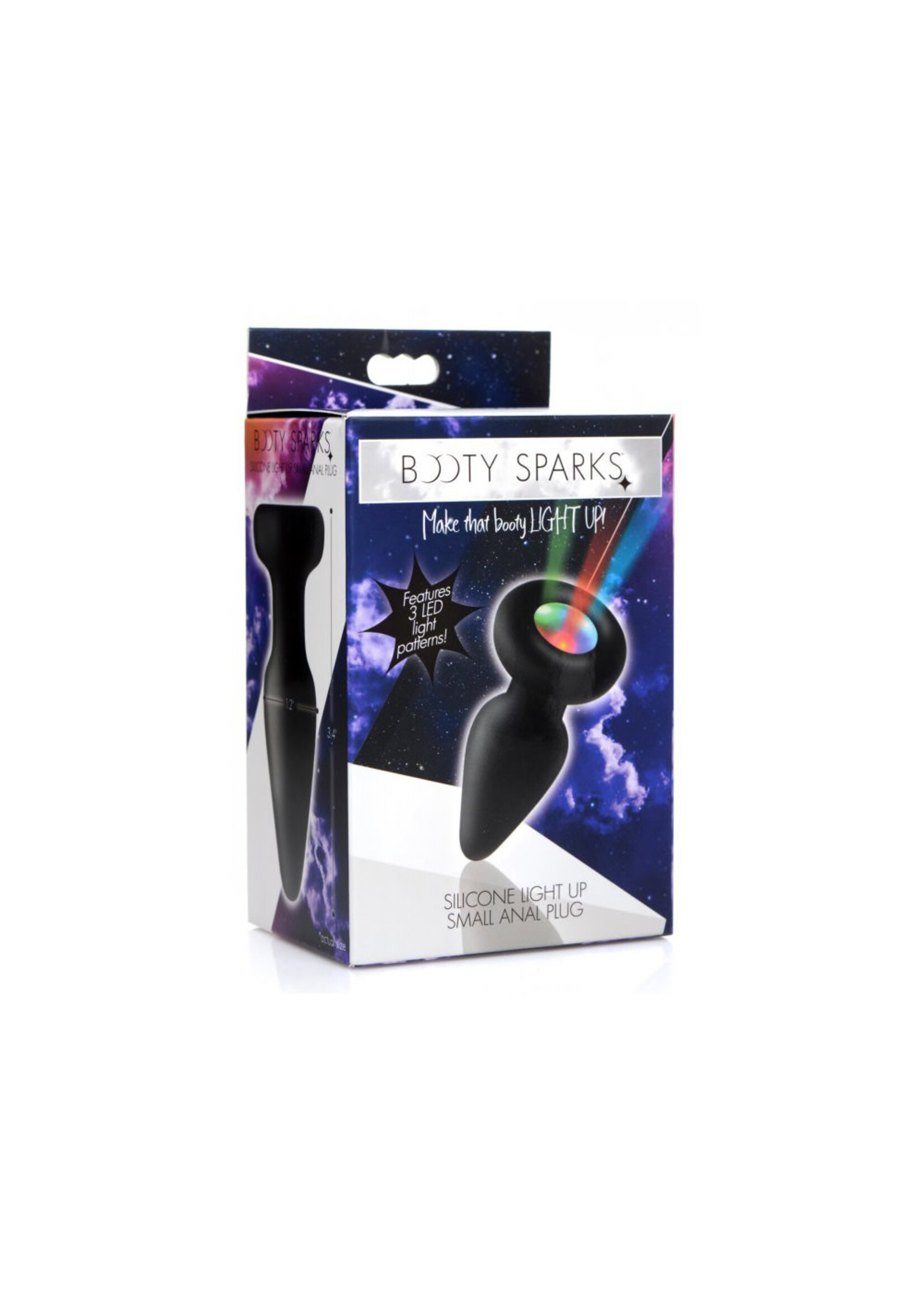 XR Brands Booty Sparks Booty Sparks Silicone Light-Up Anal Plug