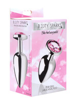XR Brands Booty Sparks Pink Gem Anal Plug - Large