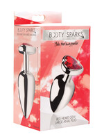 XR Brands Booty Sparks Red Heart Gem Anal Plug - Large