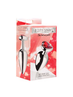 XR Brands Booty Sparks Red Heart Gem Anal Plug - Large