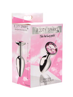 XR Brands Booty Sparks Pink Gem Anal Plug - Small
